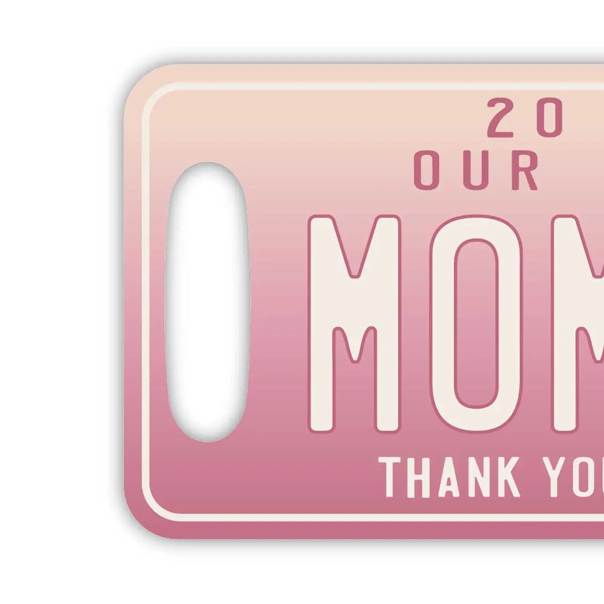 [Luggage Tag] Mother's Day Gradient/Original American License Plate Shaped Stylish Anti-Loss Tag