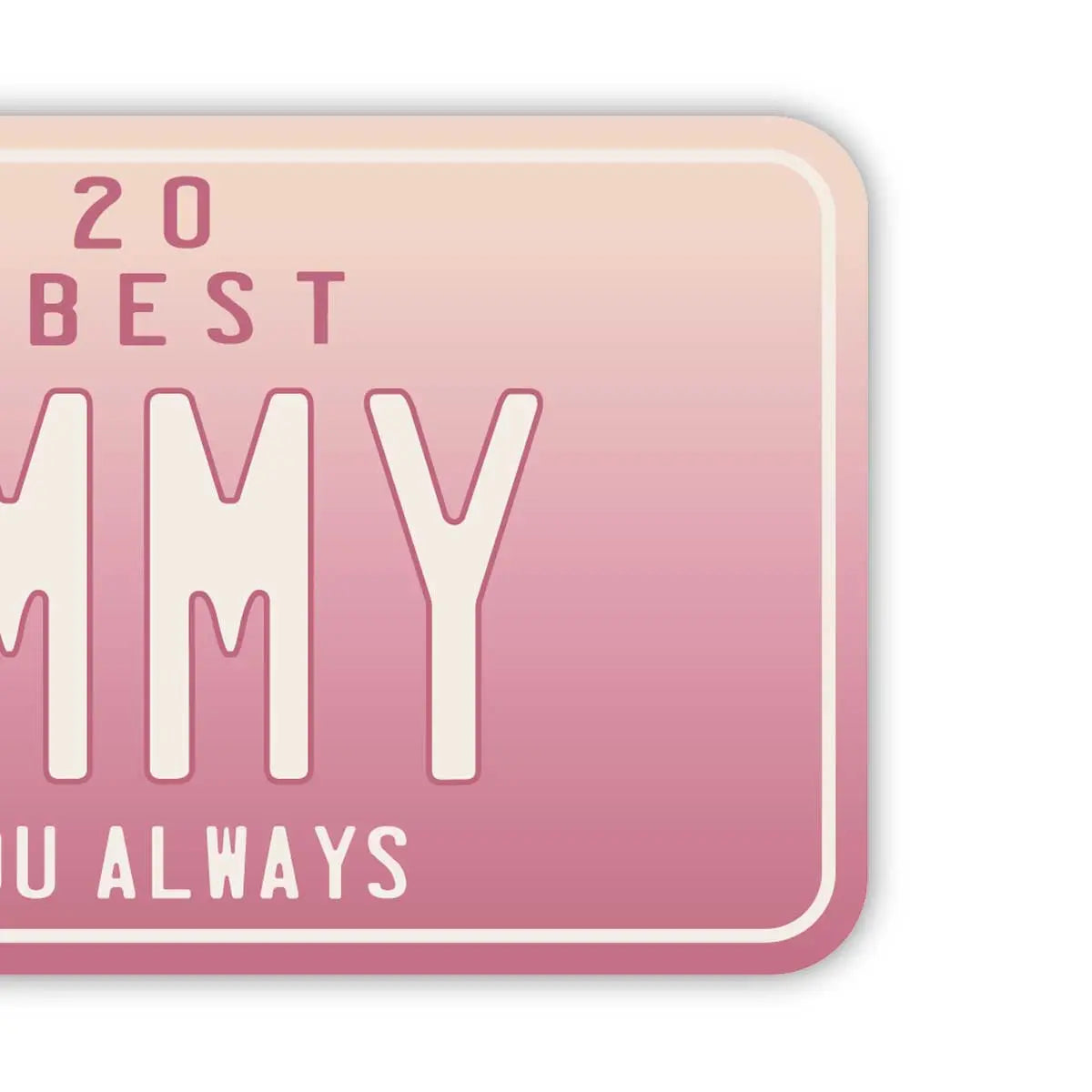 [Luggage Tag] Mother's Day Gradient/Original American License Plate Shaped Stylish Anti-Loss Tag