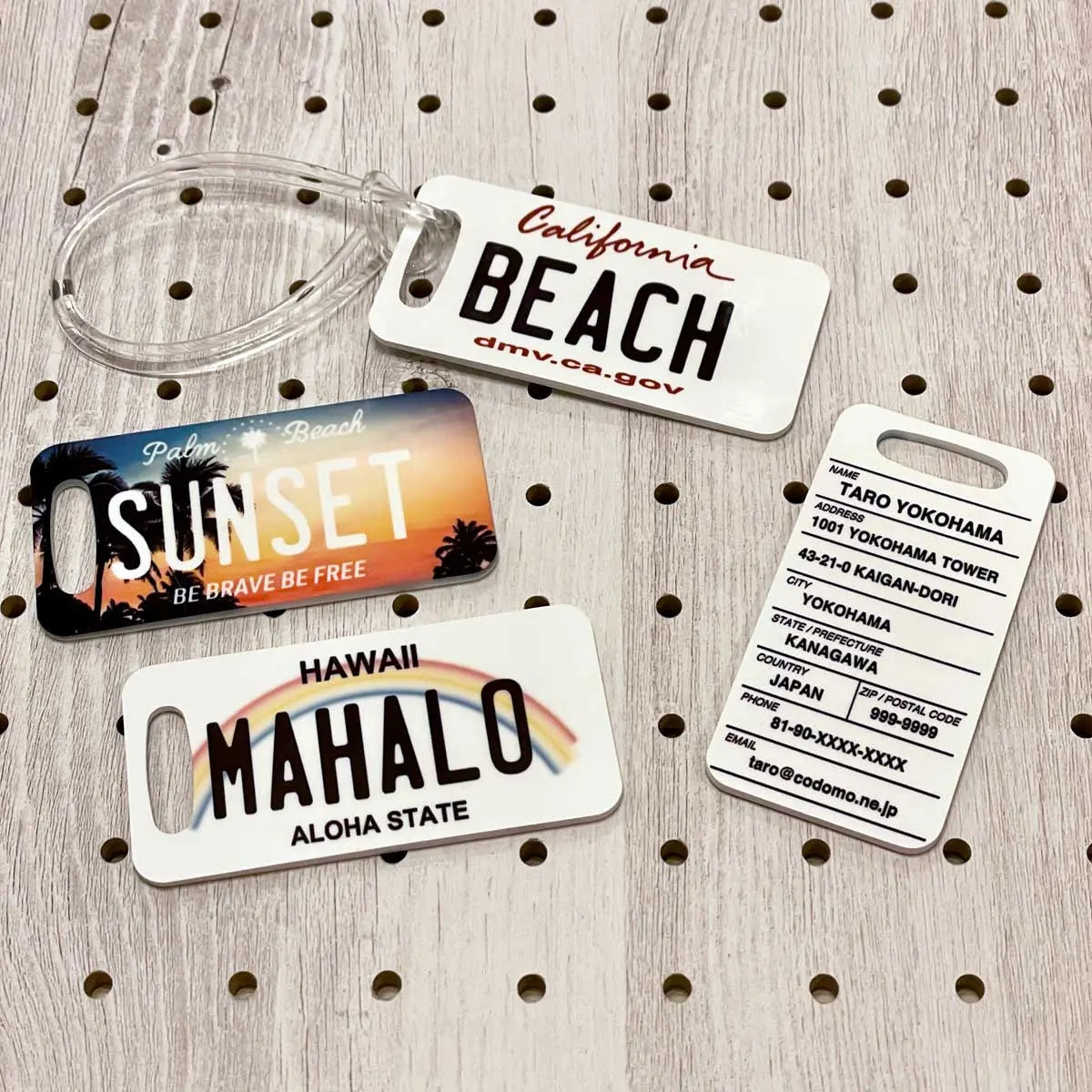 【ラゲッジタグ】サウスカロライナ/オリジナルアメリカナンバープレート型・おしゃれ ・紛失防止タグ