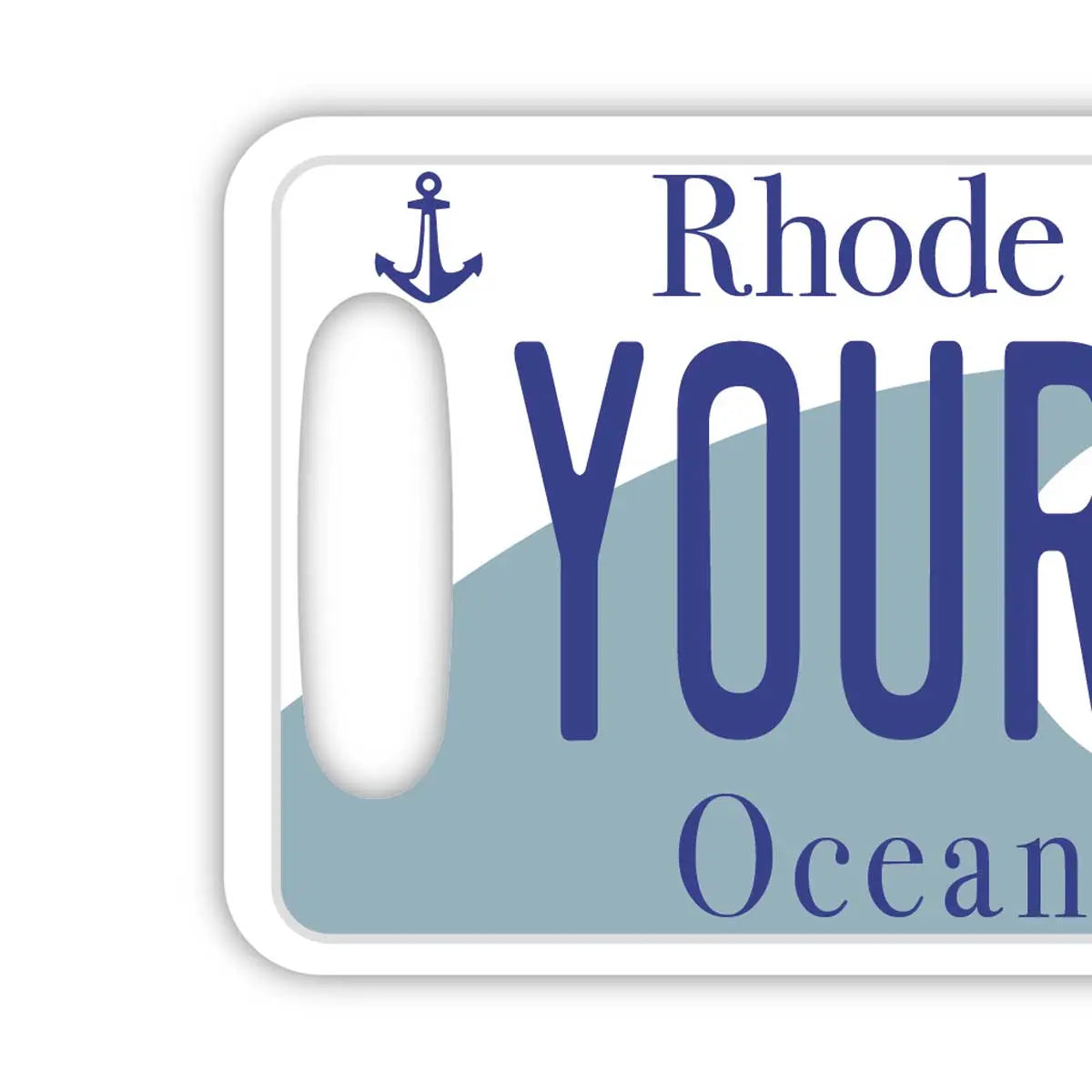 [Luggage Tag] Rhode Island/Original American License Plate Shape, Stylish, Anti-Loss Tag