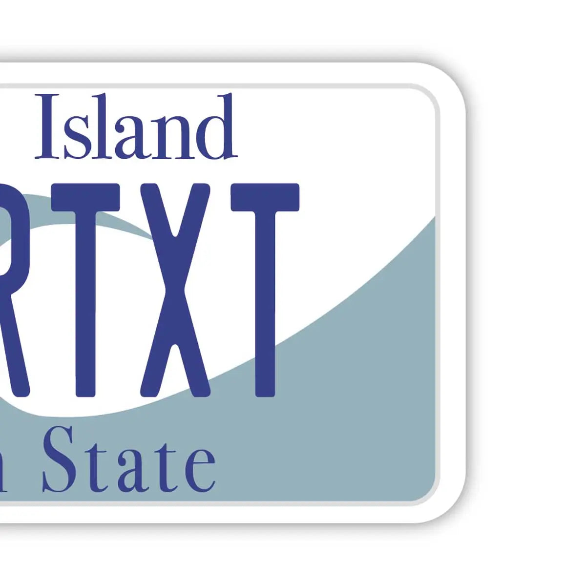 [Luggage Tag] Rhode Island/Original American License Plate Shape, Stylish, Anti-Loss Tag