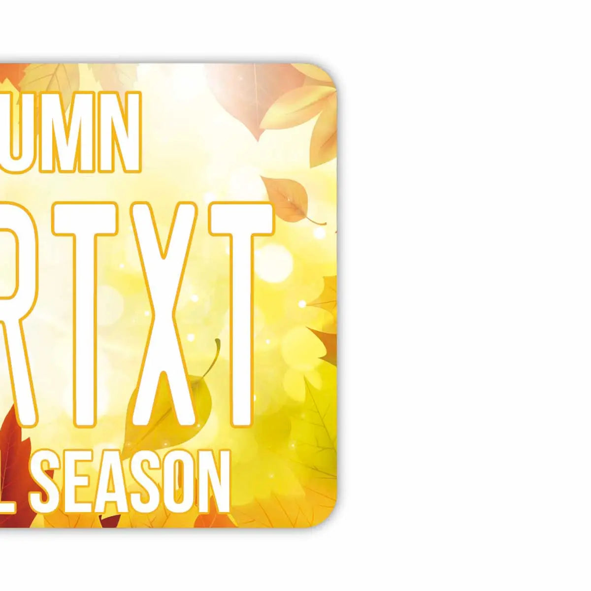 [Mirror Tag] Autumn Leaves Yellow / Original American License Plate Air Freshener