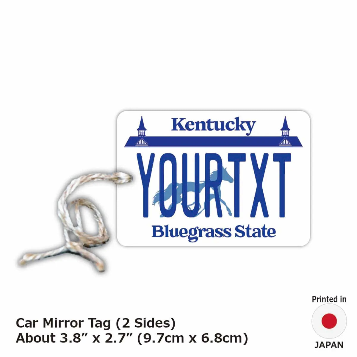 [Mirror Tag] Kentucky/Original American License Plate Air Freshener