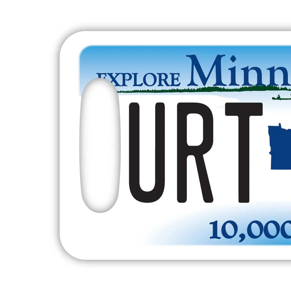 [Luggage Tag] Minnesota/Original American License Plate Shape, Stylish, Anti-Loss Tag