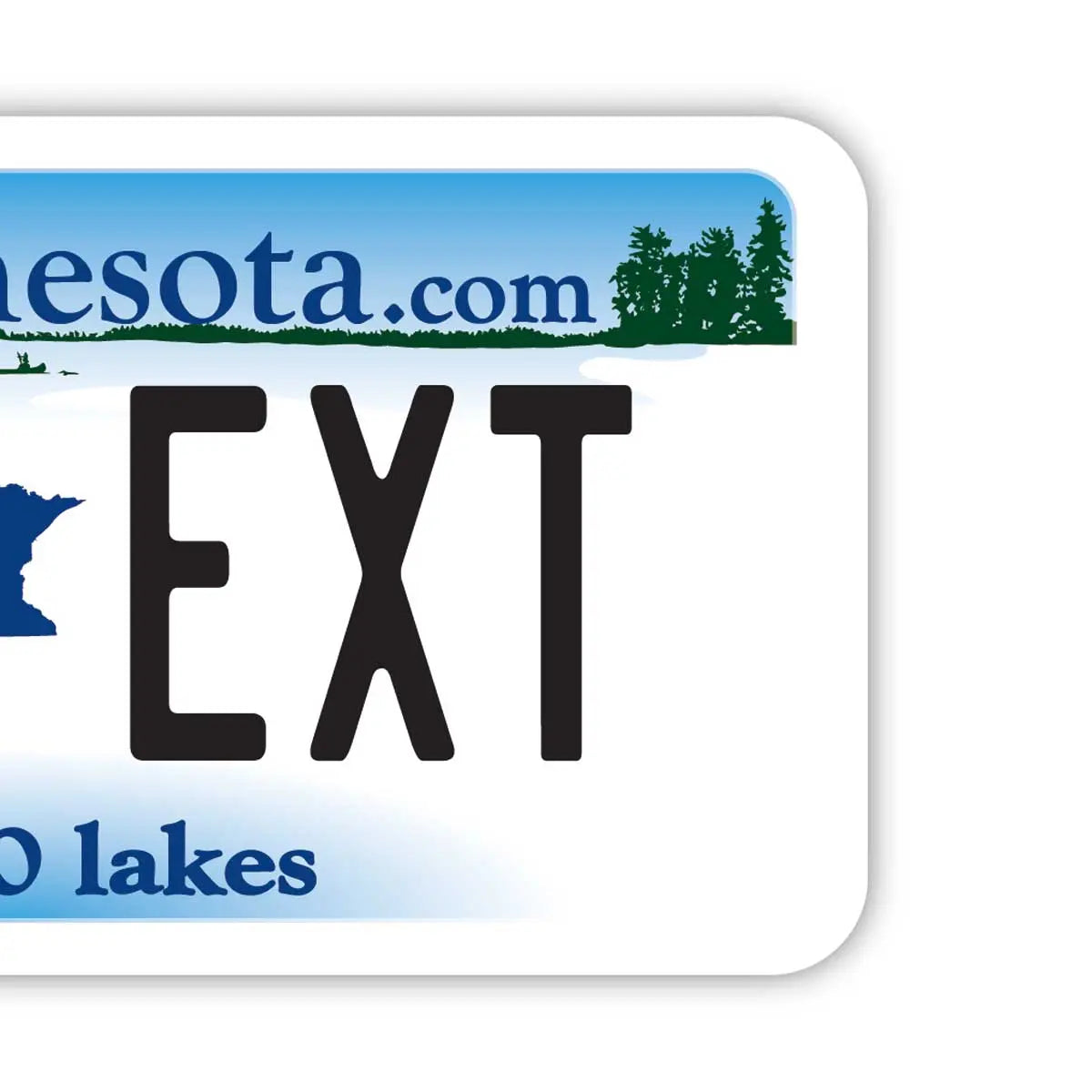 [Luggage Tag] Minnesota/Original American License Plate Shape, Stylish, Anti-Loss Tag