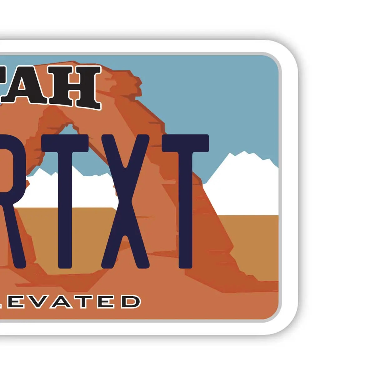 [Luggage Tag] Utah/Original American License Plate Shape, Stylish, Anti-Loss Tag