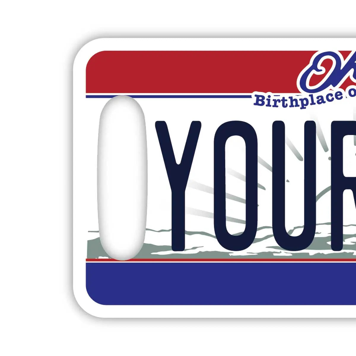 [Luggage Tag] Ohio/Original American License Plate Shape, Stylish, Anti-Loss Tag