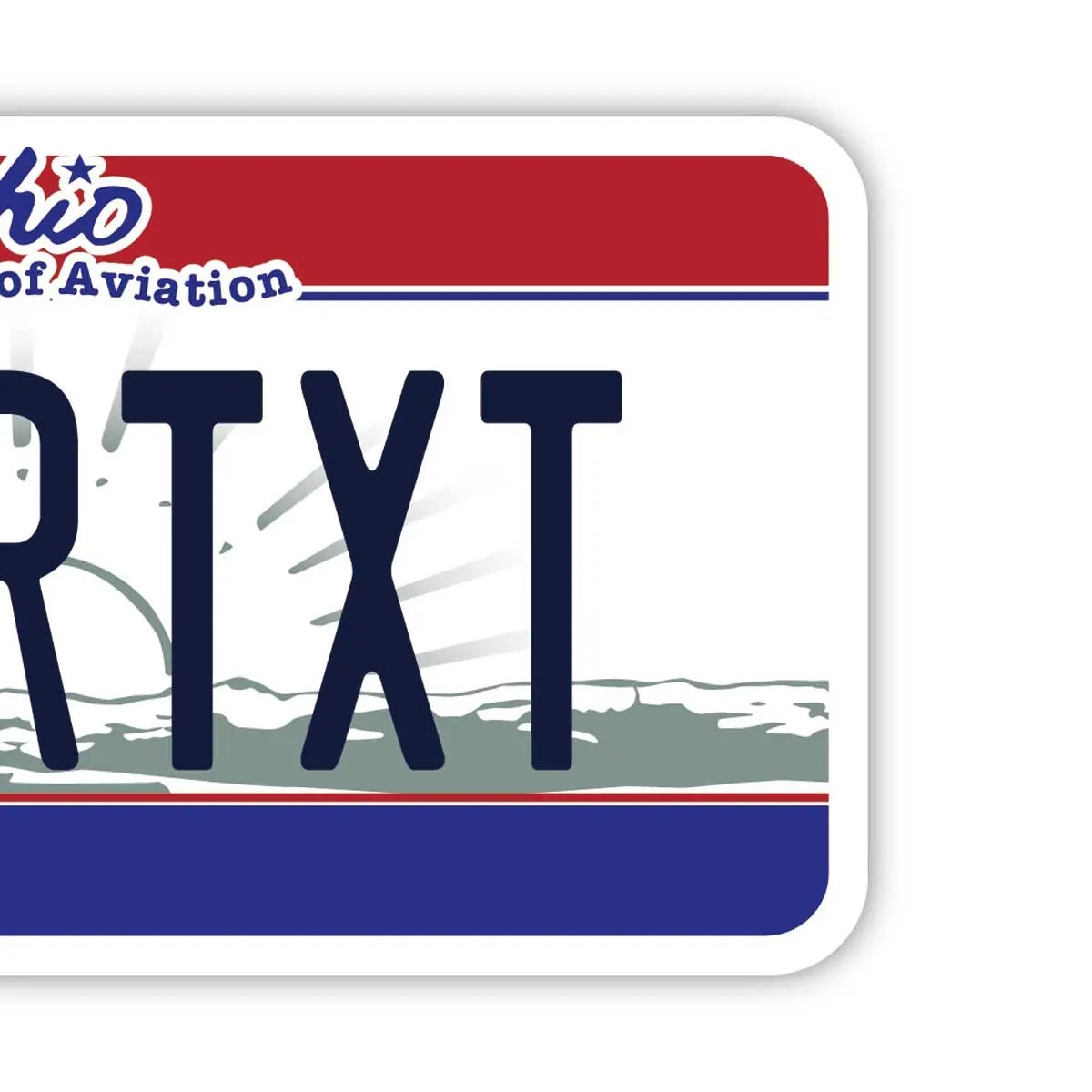 [Luggage Tag] Ohio/Original American License Plate Shape, Stylish, Anti-Loss Tag