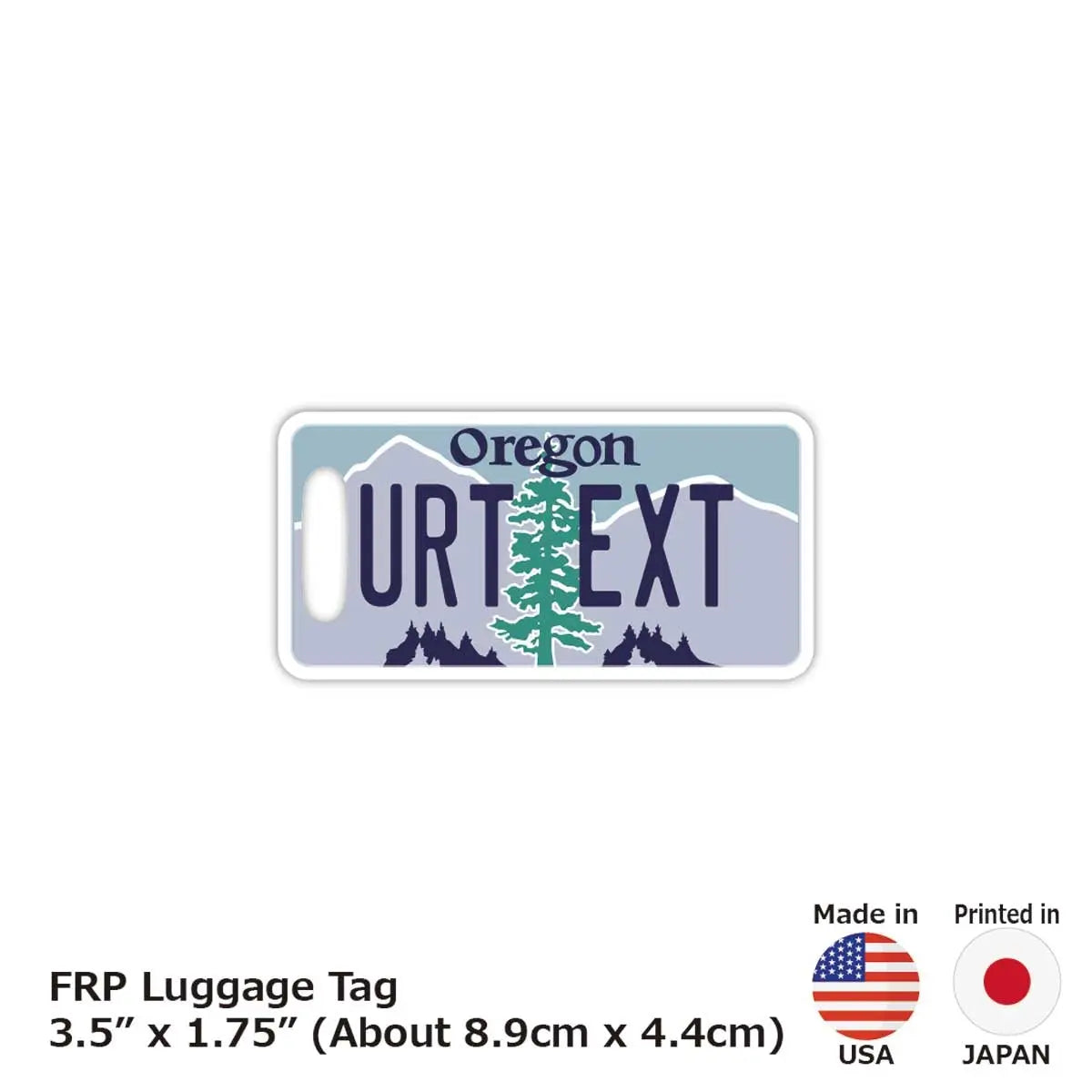 [Luggage Tag] Oregon/Original American License Plate Shaped, Stylish, Anti-Loss Tag