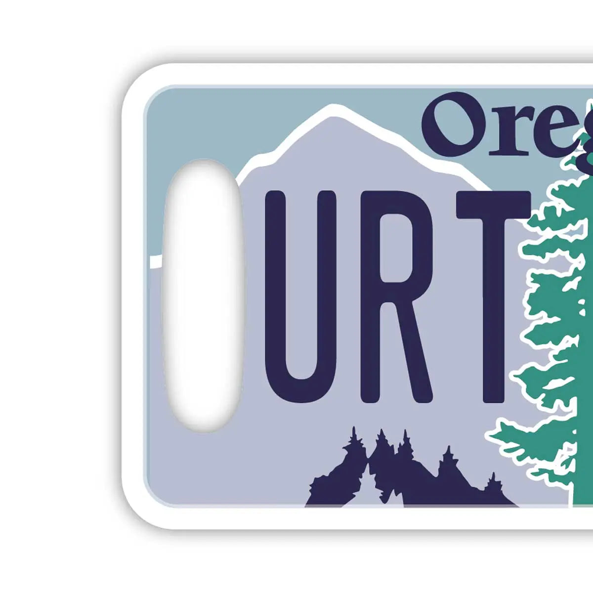 [Luggage Tag] Oregon/Original American License Plate Shaped, Stylish, Anti-Loss Tag