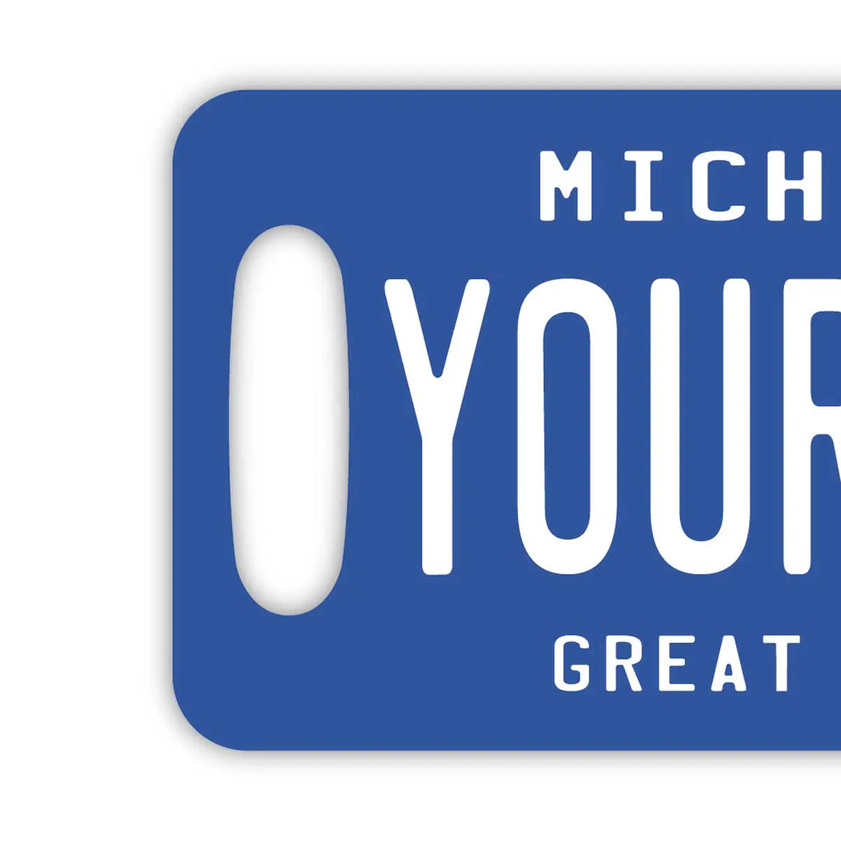 [Luggage Tag] Michigan/Original American License Plate Shaped, Stylish, Anti-Loss Tag