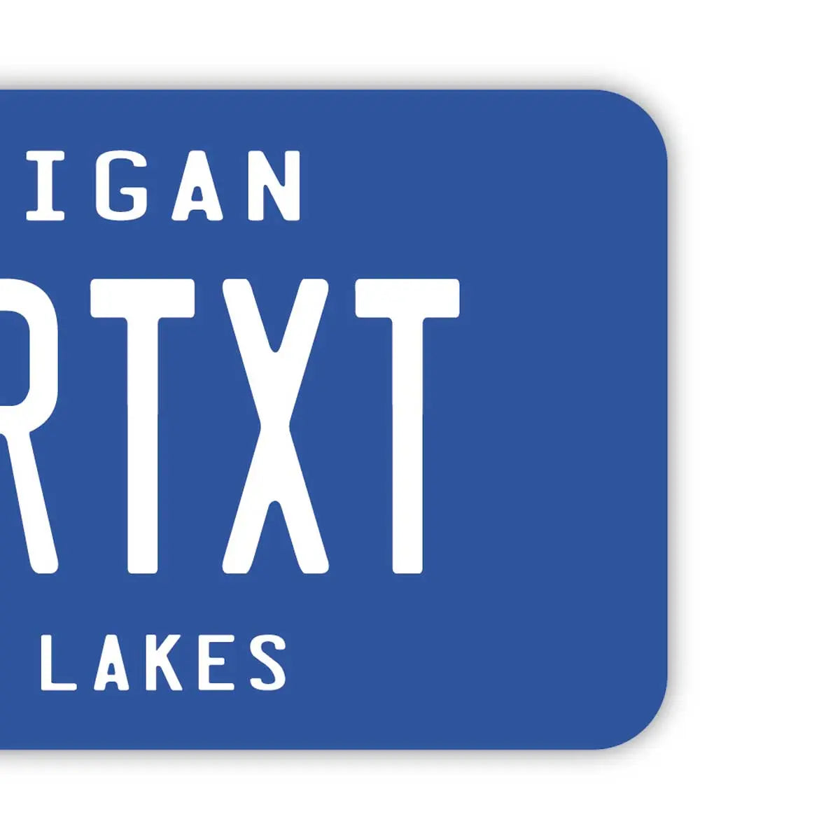 [Luggage Tag] Michigan/Original American License Plate Shaped, Stylish, Anti-Loss Tag