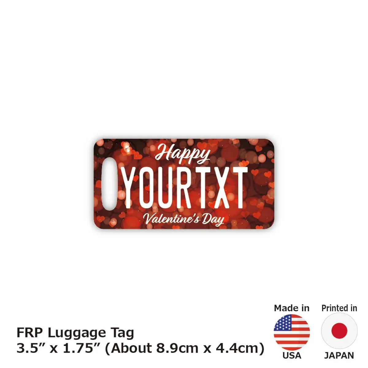 [Luggage Tag] Heart/Original American License Plate Shape, Stylish, Anti-Loss Tag