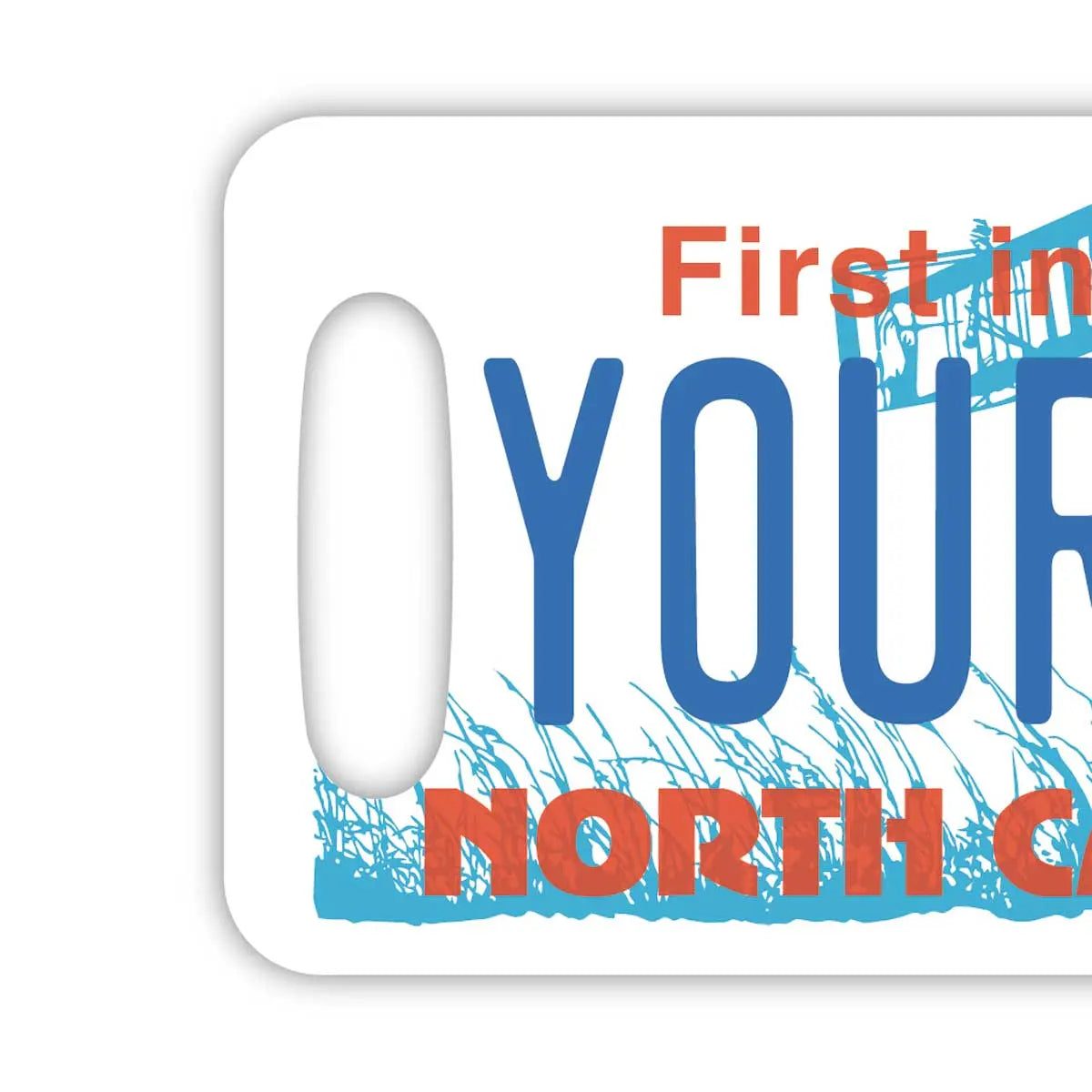 【ラゲッジタグ】ノースカロライナ/オリジナルアメリカナンバープレート型・おしゃれ ・紛失防止タグ