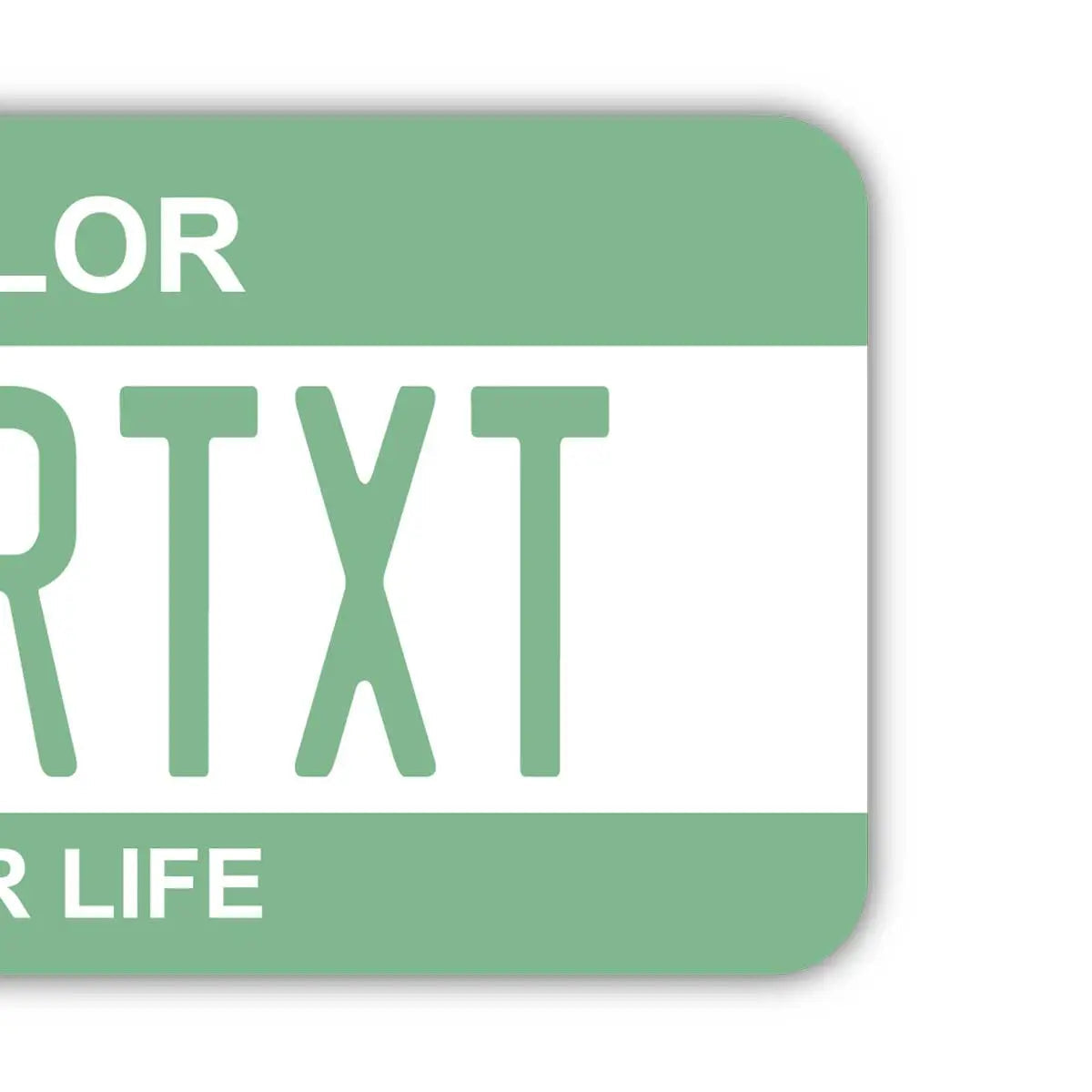[Luggage Tag] Color: Green / Original American License Plate Shape, Stylish, Anti-Loss Tag