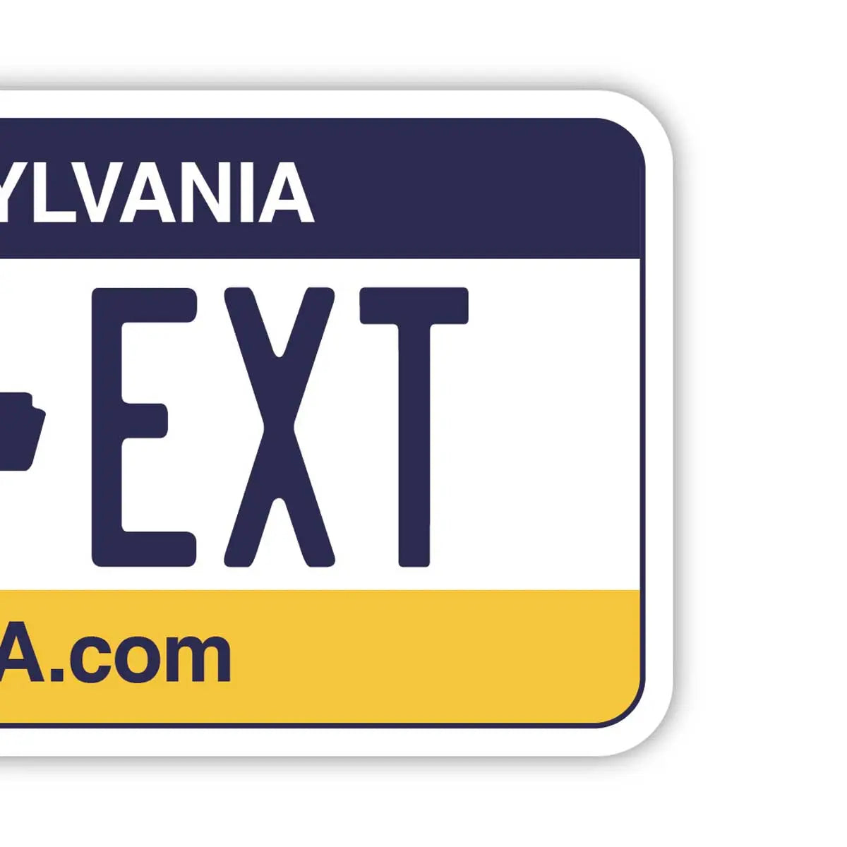 [Luggage Tag] Pennsylvania/Original American License Plate Shape, Stylish, Anti-Loss Tag