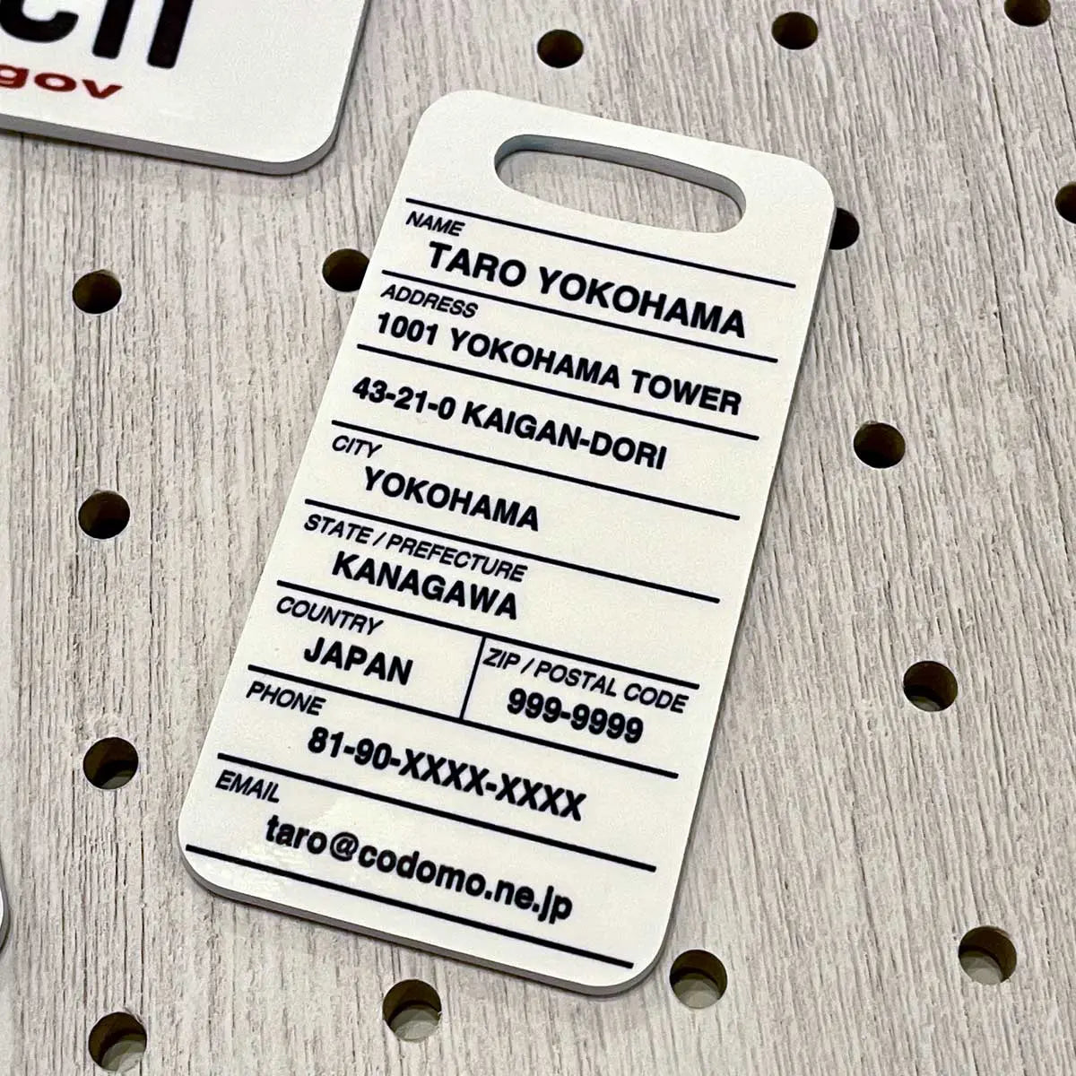 【ラゲッジタグ】フロリダ・アート/オリジナルアメリカナンバープレート型・おしゃれ ・紛失防止タグ