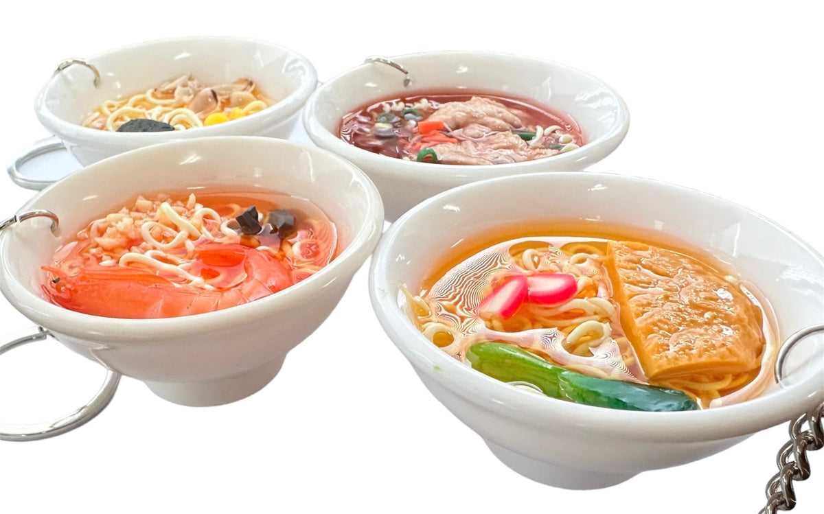3D Ramen Bowl Keychains / 3D ラーメンボウル キーリング