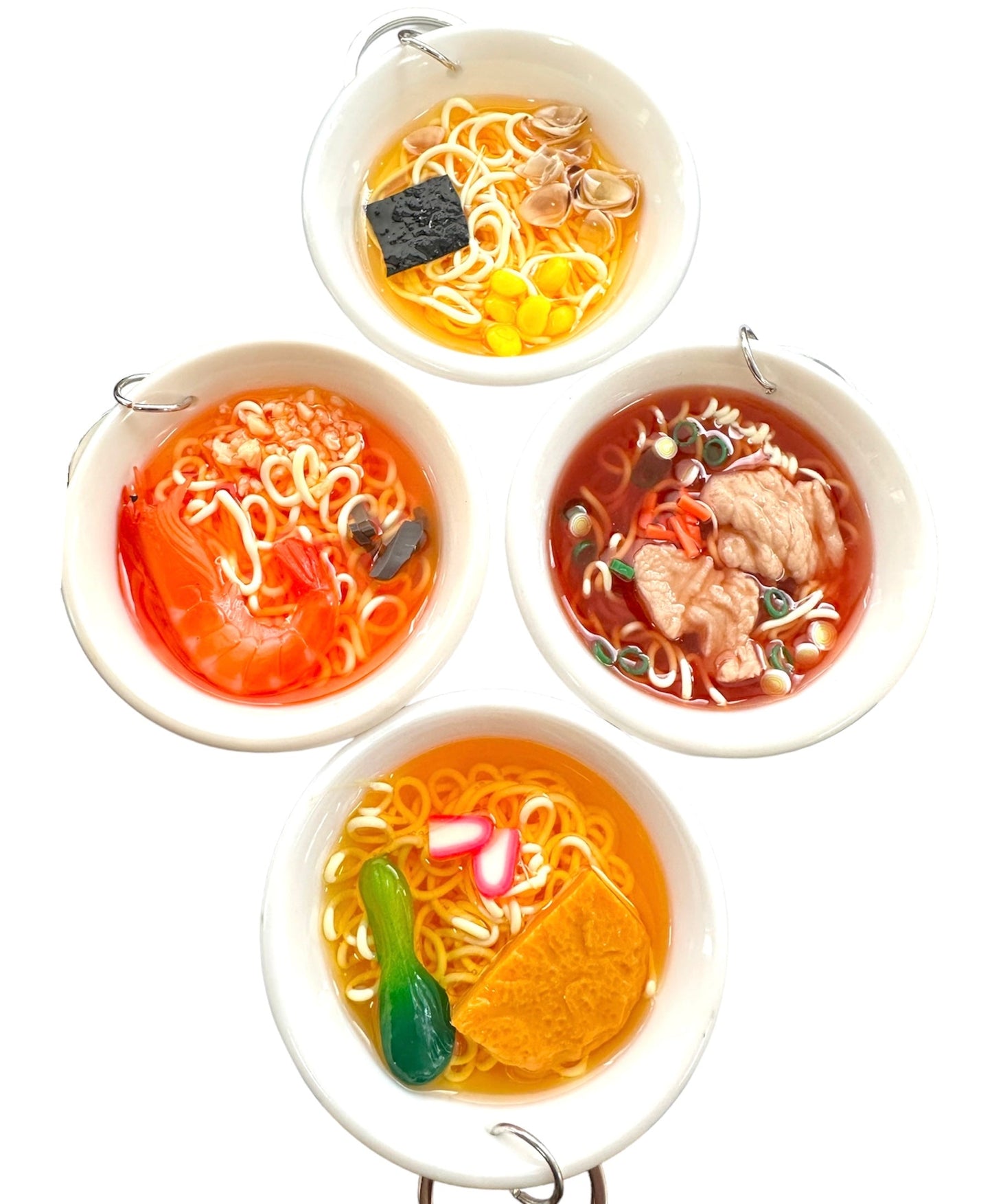 3D Ramen Bowl Keychains / 3D ラーメンボウル キーリング