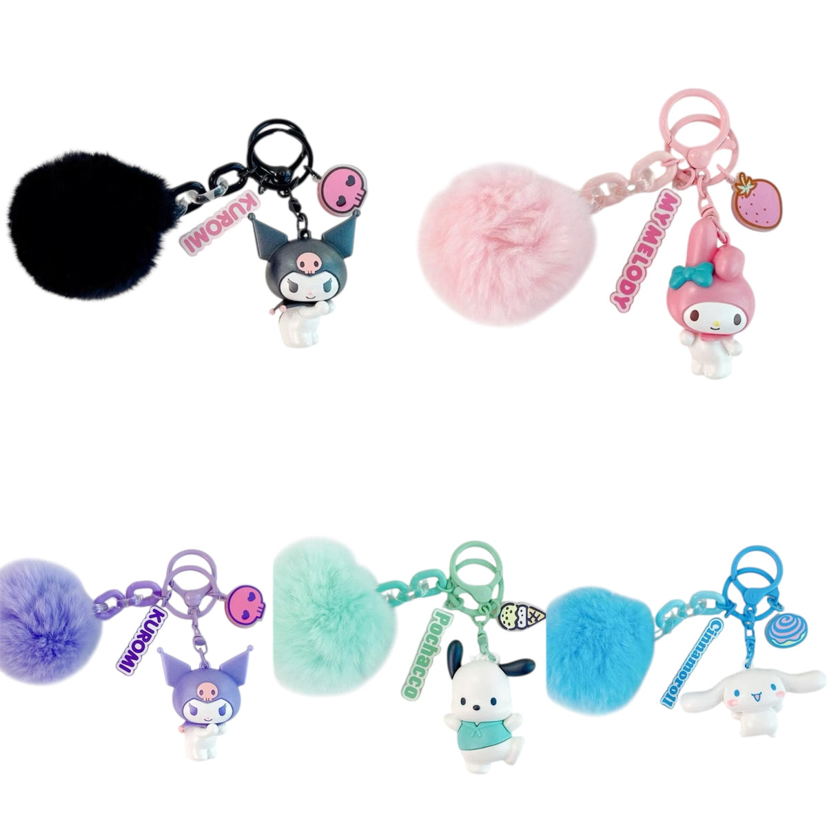 Sanrio Fur Keyring / サンリオファーキーホルダ