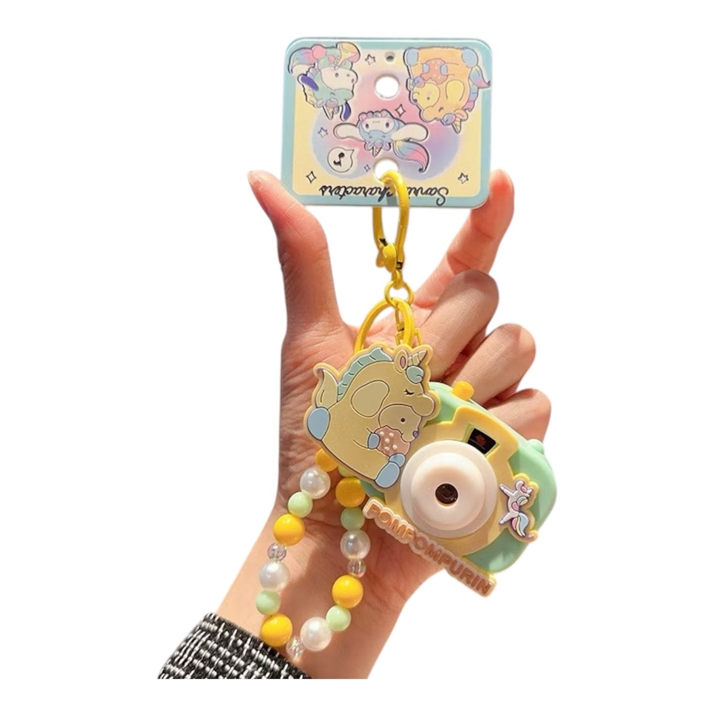 Sanrio Camera Beads Keychain / サンリオカメラビーズキーチェーン