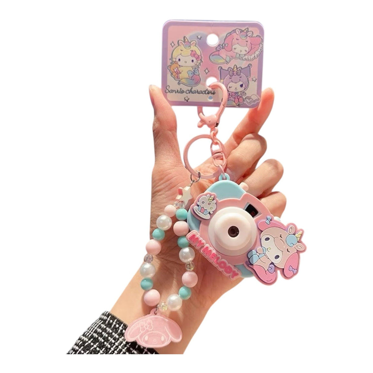 Sanrio Camera Beads Keychain / サンリオカメラビーズキーチェーン