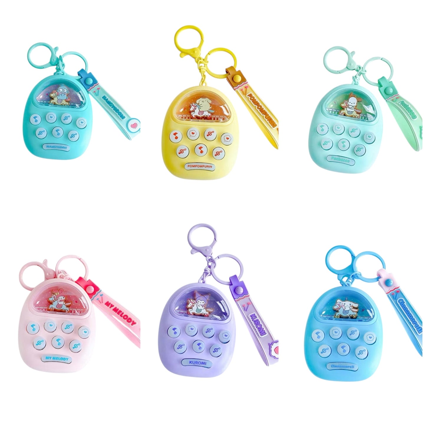 Sanrio Horseride Music Box Keyring / サンリオホースライドミュージックボックスキーリング