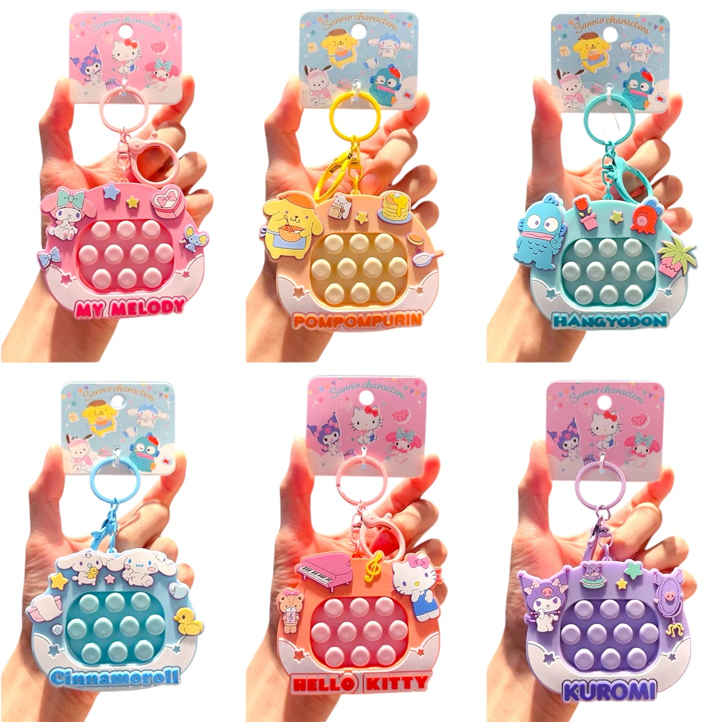 Sanrio Keyrings POPIT Ver 2 / サンリオキーリング ポップイット Ver 2