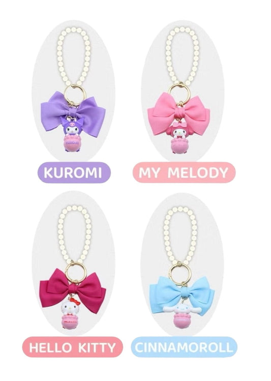 Sanrio Big Ribbon Keyrings / サンリオ ビッグリボンキーホルダー