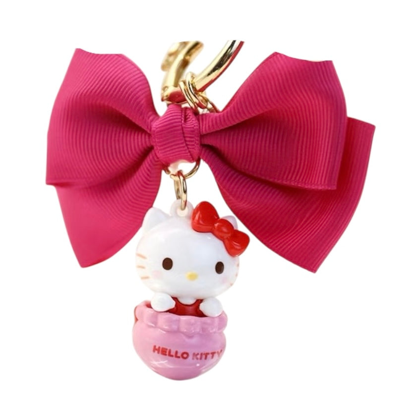 Sanrio Big Ribbon Keyrings / サンリオ ビッグリボンキーホルダー