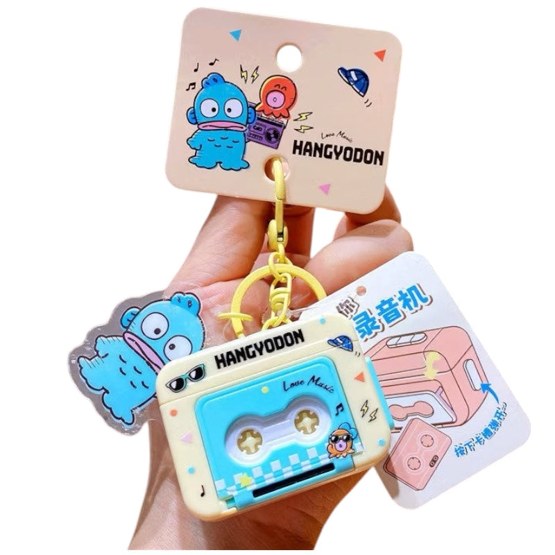 Sanrio Cassette Keyring  /サンリオ カセットキーリング