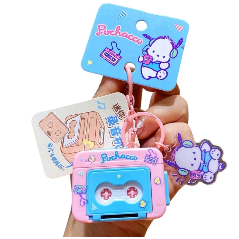 Sanrio Cassette Keyring  /サンリオ カセットキーリング