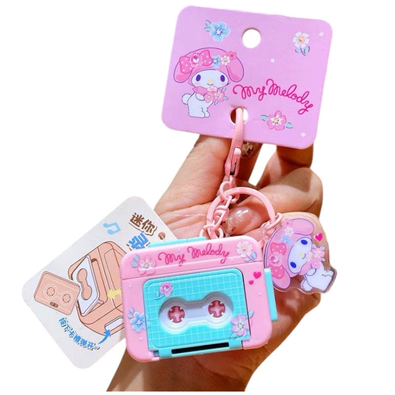 Sanrio Cassette Keyring  /サンリオ カセットキーリング