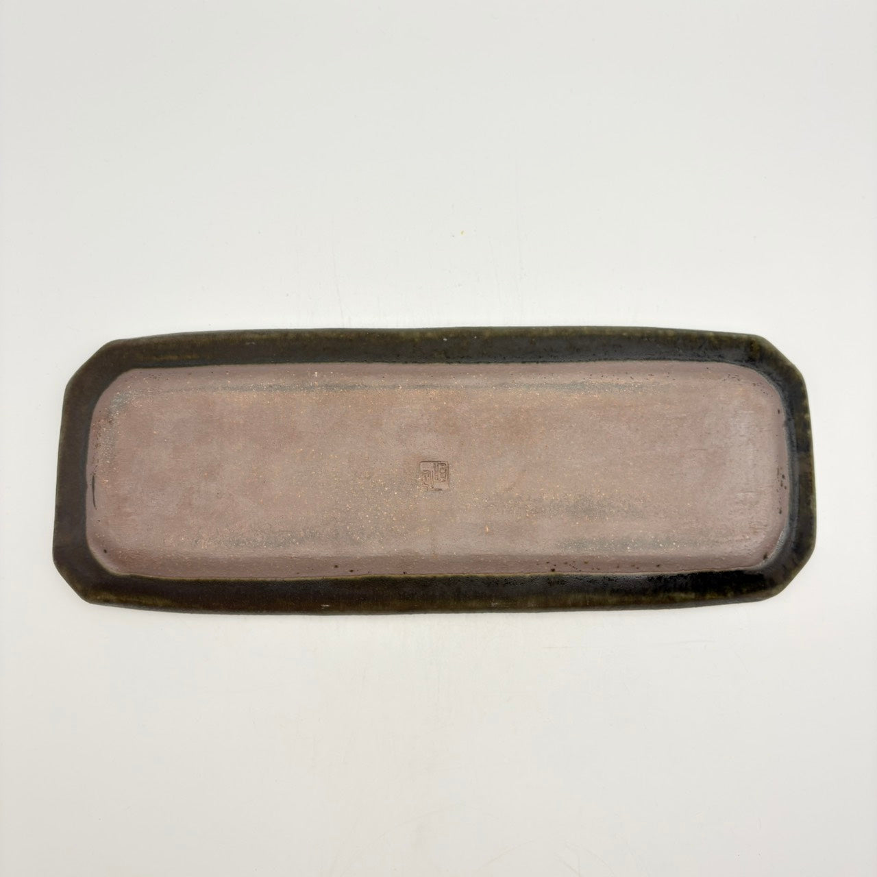 Rust-glazed octagonal plate | Furuya Pottery (Shigaraki ware) [Furu 65]