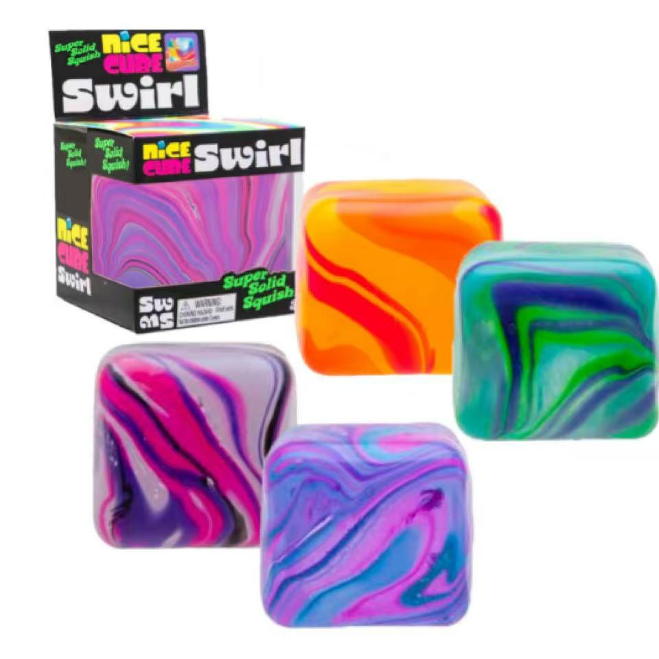 Swirl Cube Squishy Toy / 渦巻きキューブスクイーズトイ