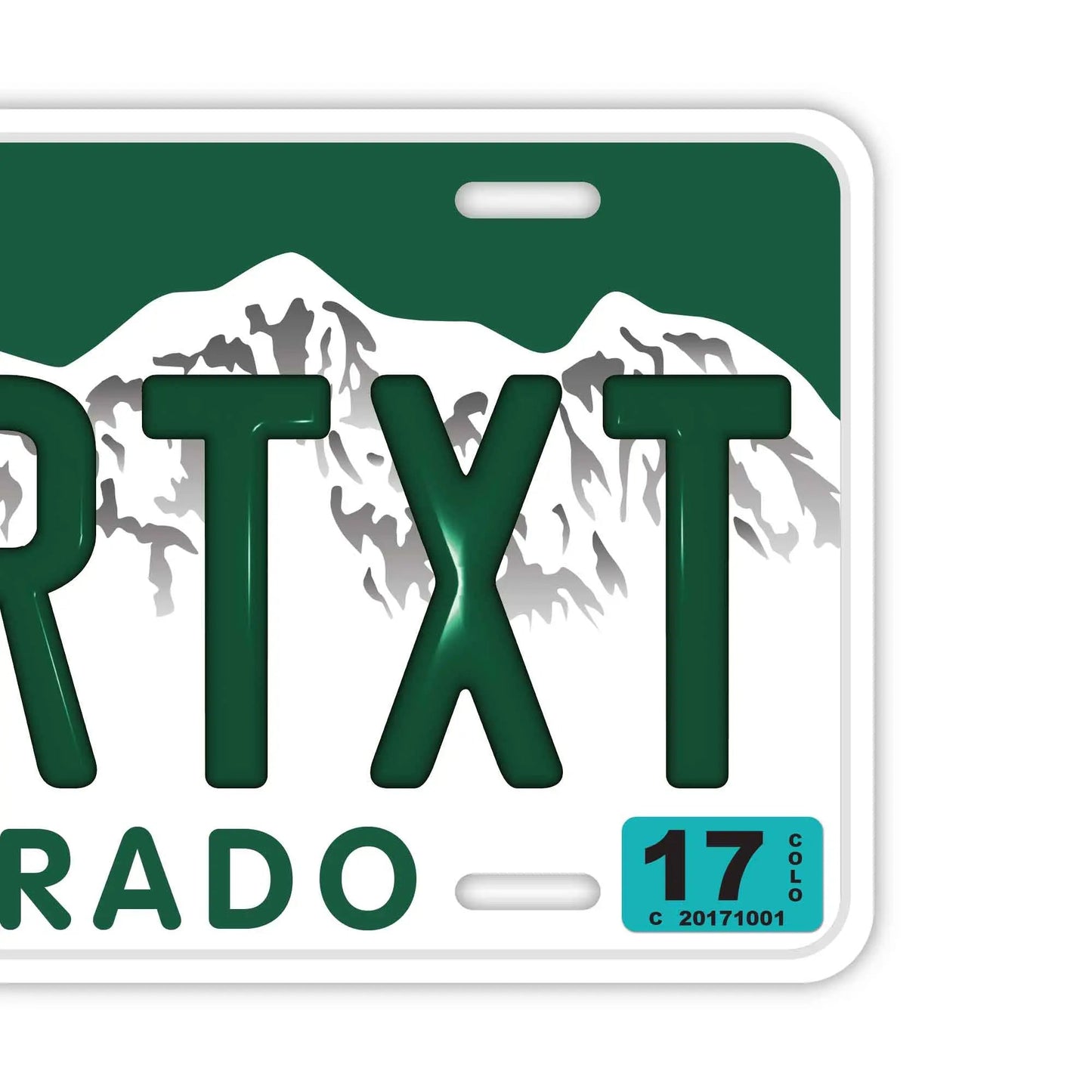 Custom License Plate Sign [Large, for US Cars] Colorado/Original American Embossed License Plate, Stylish Nameplate Sign