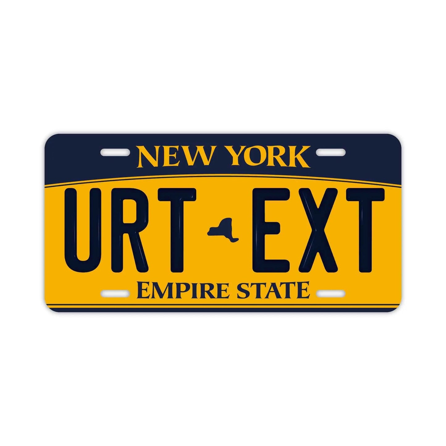 Custom License Plate Sign [Large, for US Cars] New York 2010 / Original American Embossed License Plate, Stylish Nameplate Sign