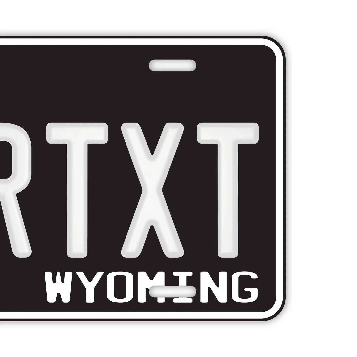 Custom License Plate Sign [Large, for US Cars] Wyoming 56/Original American Embossed License Plate, Stylish Nameplate Sign