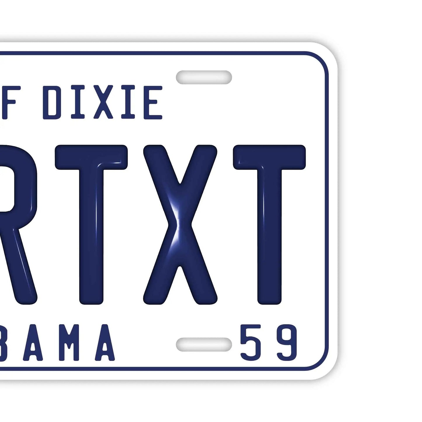 Custom License Plate Sign [Large, for US Cars] Alabama 59/Original American Embossed License Plate, Stylish Nameplate Sign