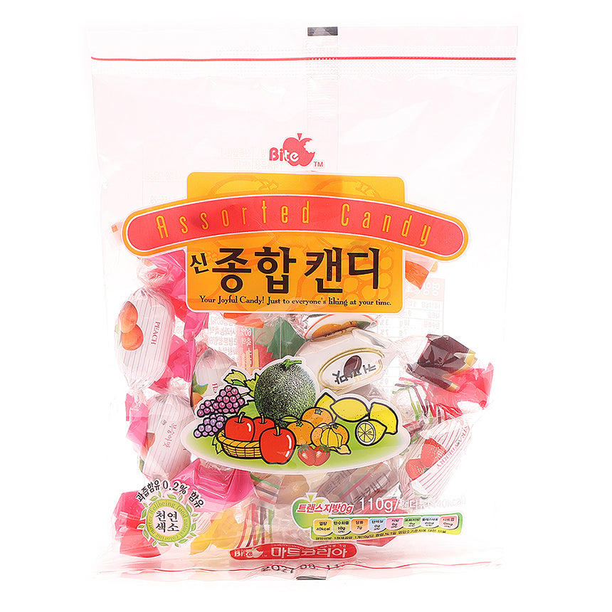 【マートコリア】総合キャンディ 110g フルーツ 飴 アソート 韓国レトロお菓子