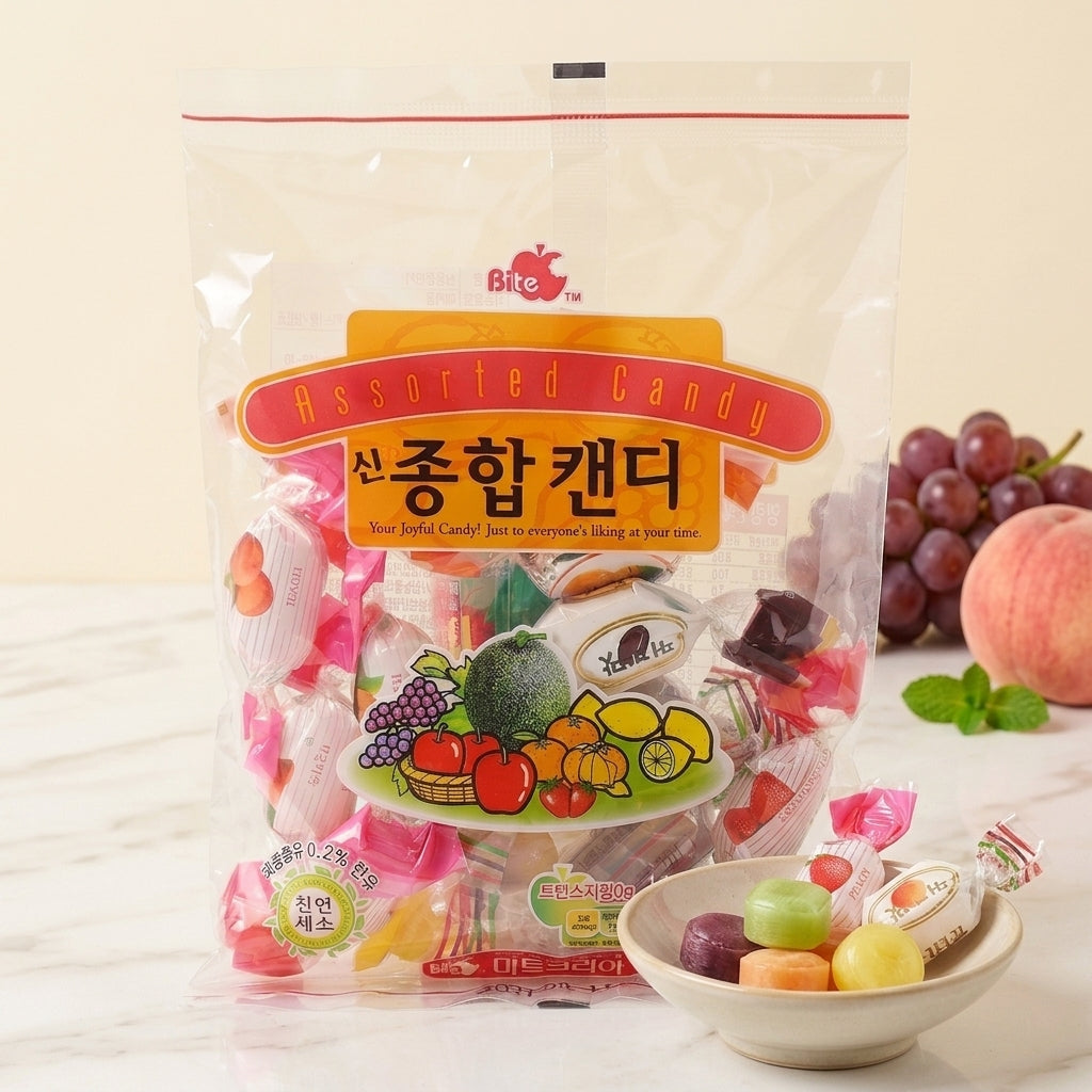 【マートコリア】総合キャンディ 110g フルーツ 飴 アソート 韓国レトロお菓子
