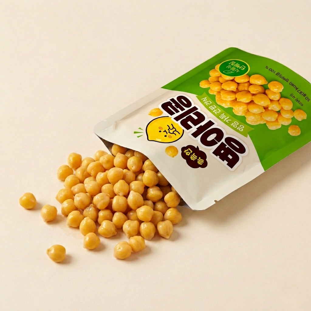 しっとりひよこ豆 韓国で大人気のそのまま食べられる無添加ヘルシーおやつ 50g 5個入り1セット