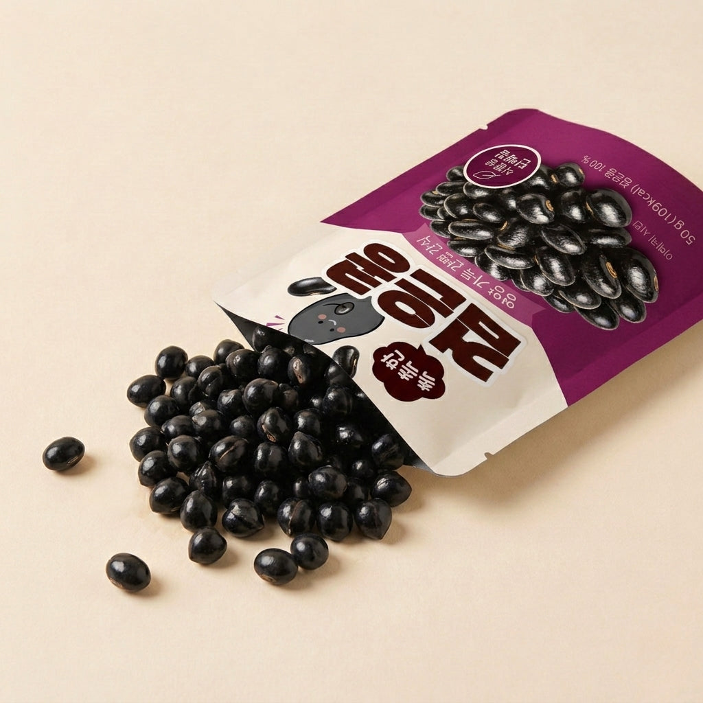 しっとり黒豆 そのまま食べられる無添加ヘルシーおやつ 50g 5個入り1セット