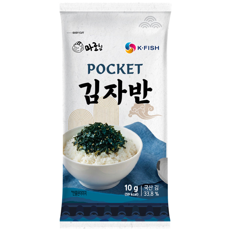 ポケット キムジャバン 10包入 韓国のり ふりかけ 食べきり個包装 海苔 海鮮野菜 おにぎり ごはんのお供