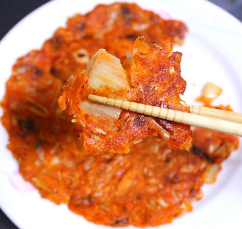 本格韓国キムチチヂミ 手作りキット100g サリークック 水を入れて5分焼くだけ 簡単調理 おつまみ おかず