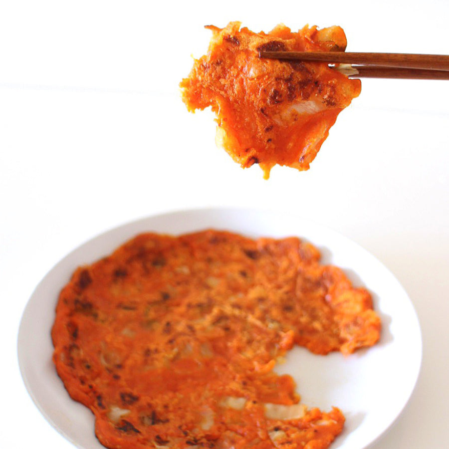 本格韓国キムチチヂミ 手作りキット100g サリークック 水を入れて5分焼くだけ 簡単調理 おつまみ おかず