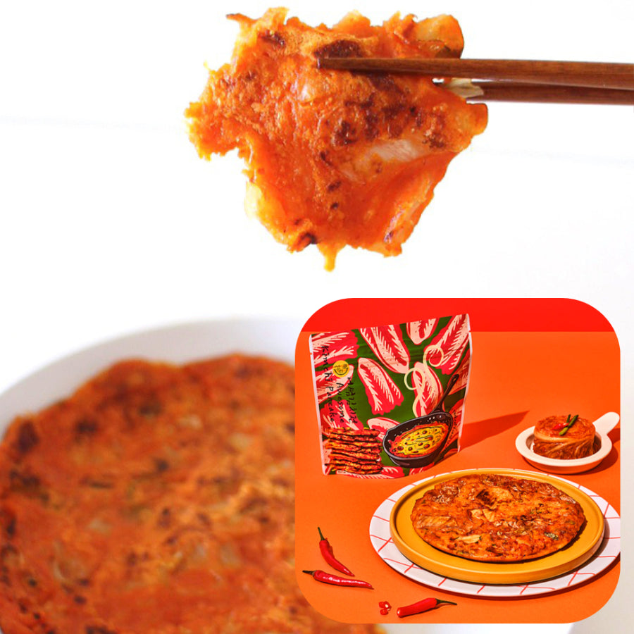 本格韓国キムチチヂミ 手作りキット100g サリークック 水を入れて5分焼くだけ 簡単調理 おつまみ おかず