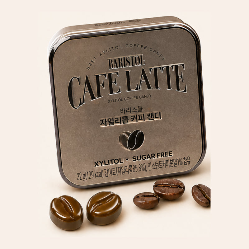 エスプレッソ キシリトール コーヒーキャンディ 32g 選べる2種 エスプレッソ カフェラテ 糖類0g 缶入り 携帯用 韓国 お土産 話題のお菓子
