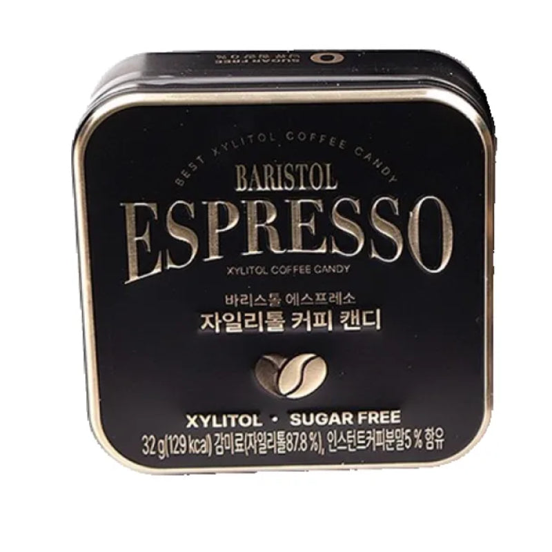 エスプレッソ キシリトール コーヒーキャンディ 32g 選べる2種 エスプレッソ カフェラテ 糖類0g 缶入り 携帯用 韓国 お土産 話題のお菓子