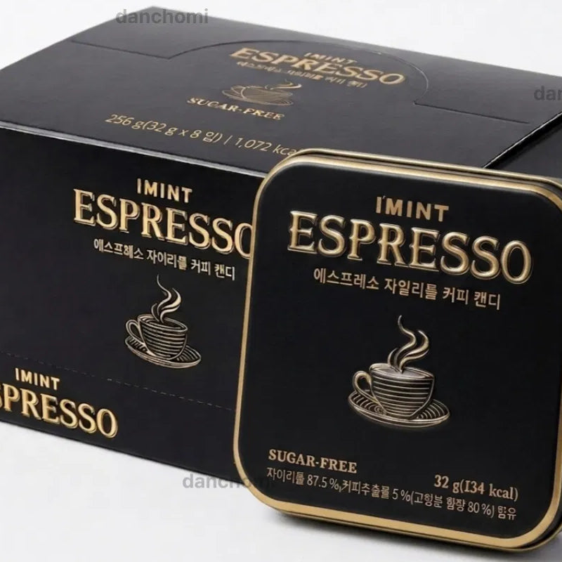 IMINT アイミント コーヒーキャンディ キシリトール 糖類ゼロ 32g 8缶セット エスプレッソ アメリカーノ 韓国お菓子